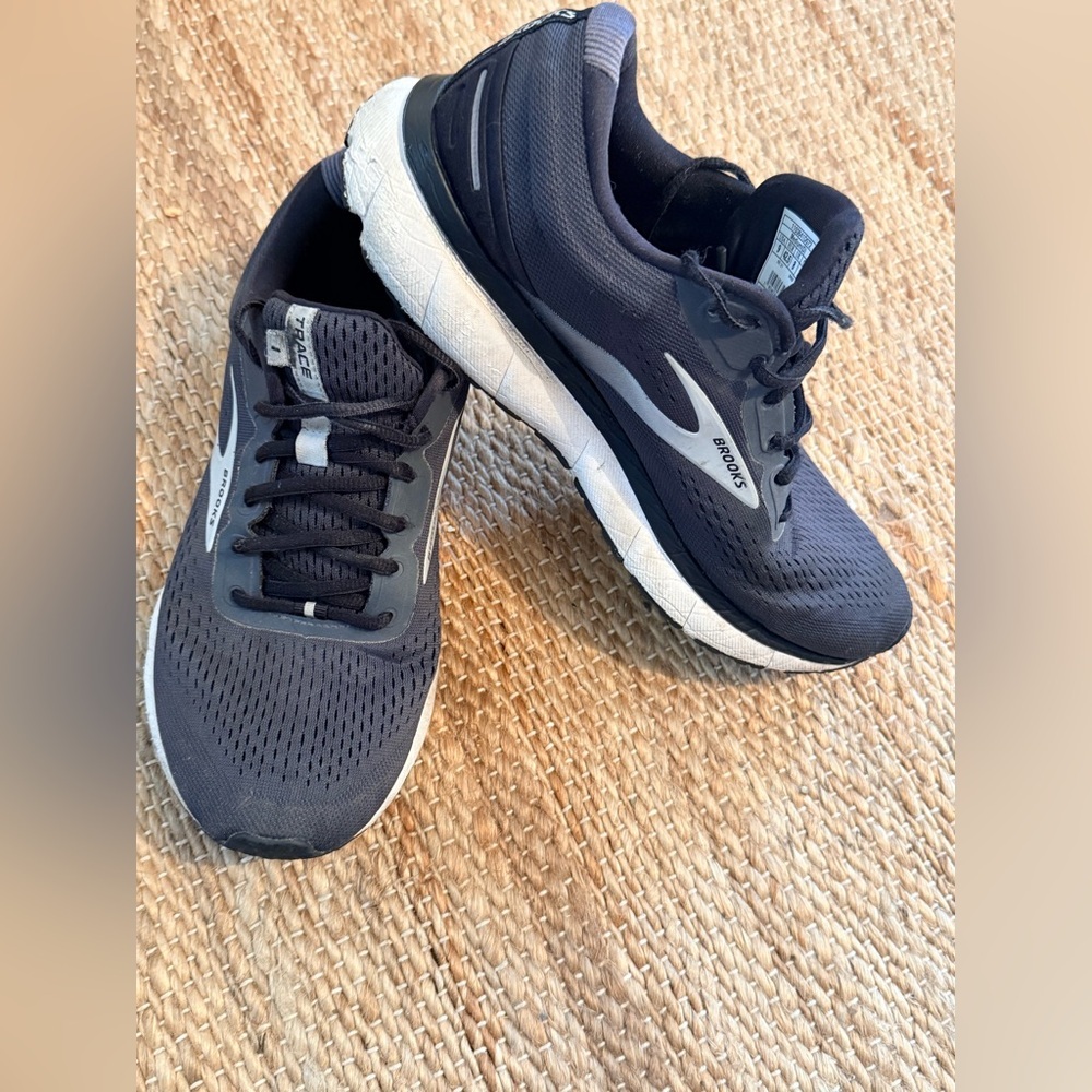 Brooks Trace 1 1103641D072 Black Running Shoes Men Size 9 Medium (D)